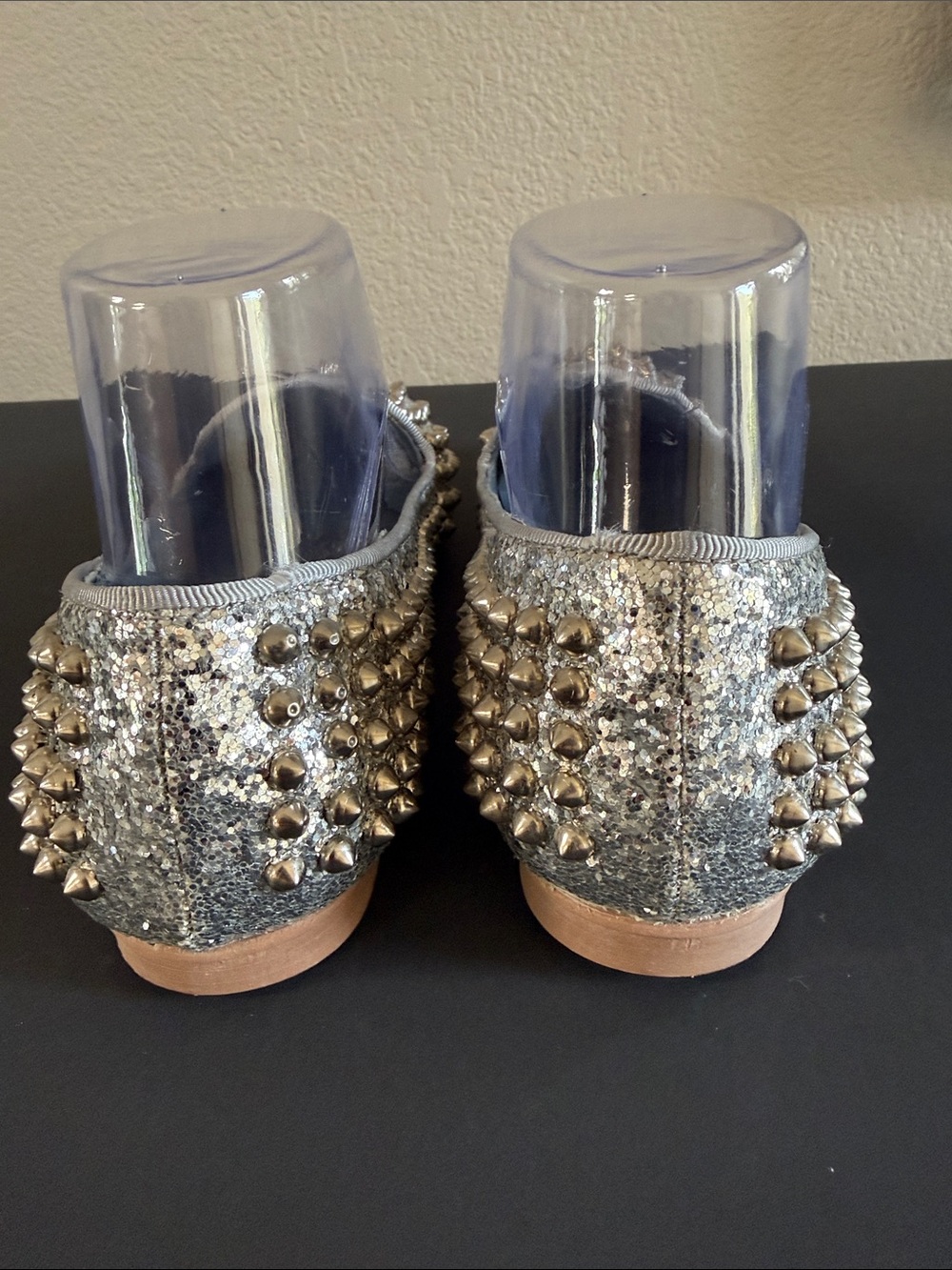 Steve Madden Stydlly Silver Spiked loafer - Picture 8 of 9